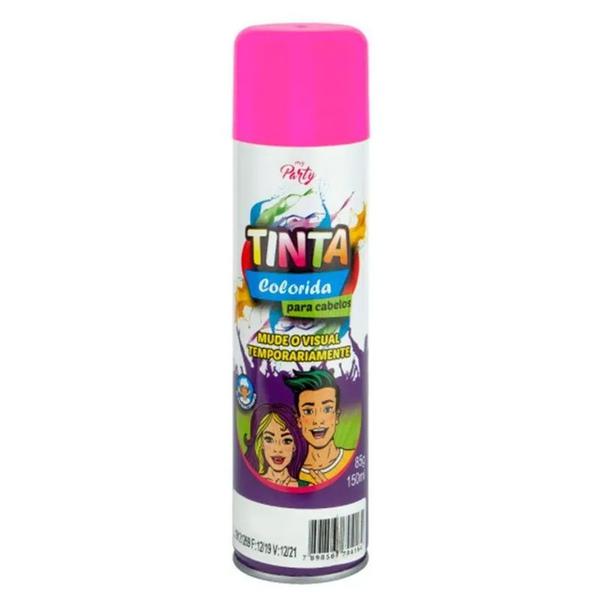 TINTA SPRAY COLORIDA MY PARTY NEON PINK 150ML