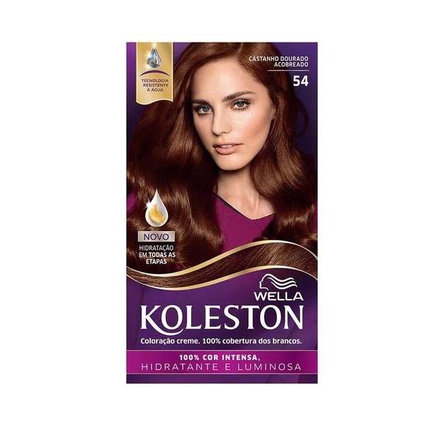 Tintura Koleston 54 Castanho Dourado Acobreado