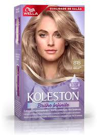 Tintura Koleston Wella 818 Louro Claro Perolado