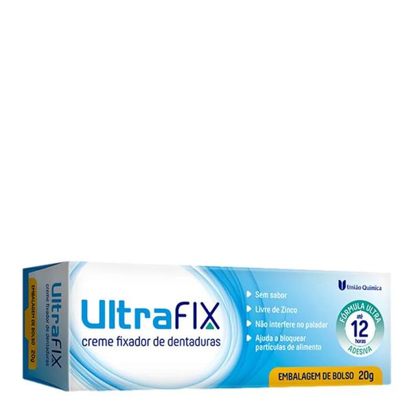 Ultrafix Creme Fixador De Dentadura Sem Sabor 20g