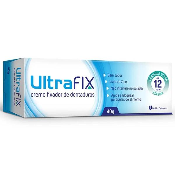 Ultrafix Creme Fixador De Dentadura Sem Sabor 40g