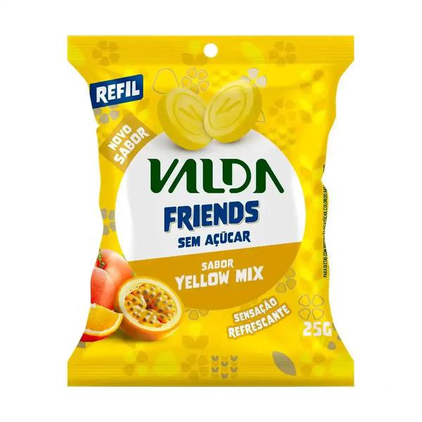 Valda Friends Sem Açúcar Yellow Mix Pastilhas 25G