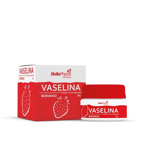 Vaselina Solida Morango 25g - BellaPhytus