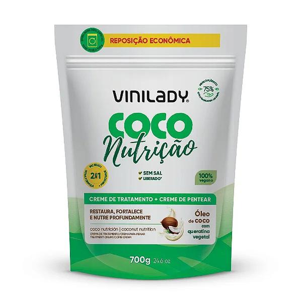 Vini Lady Creme de Tratamento em Sachê de Coco e Nutrição 700g