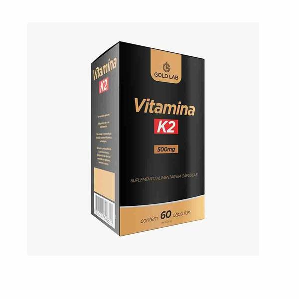 VITAMINA K2 500MG CX 60CPAS GOLD LAB