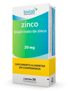 ZINCO QUELATO 20MG CX 30CPR BIOLAB