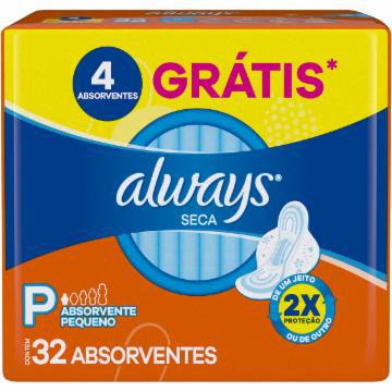 ABSORVENTE ALWAYS SUPER PROTECAO SECA C/A C/32