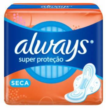 ABSORVENTE ALWAYS SUPER PROTECAO SECA C/A C/8