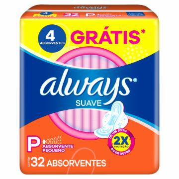 ABSORVENTE ALWAYS SUPER PROTECAO SUAVE C/A C/32