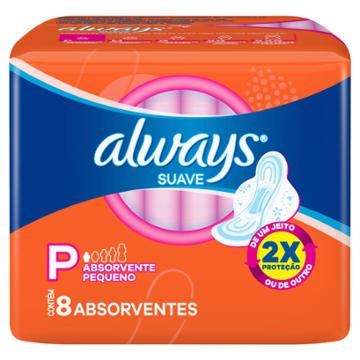 ABSORVENTE ALWAYS SUPER PROTECAO SUAVE C/A C/8