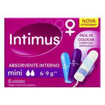 ABSORVENTE INTIMUS INTERNO MINI C/8