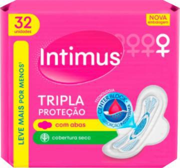 ABSORVENTE INTIMUS TRIPLA PROTECAO SECA C/A C/32