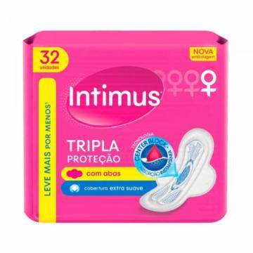 ABSORVENTE INTIMUS TRIPLA PROTECAO SUAVE C/A C/32