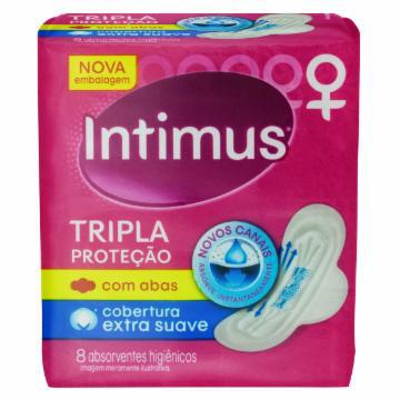 ABSORVENTE INTIMUS TRIPLA PROTECAO SUAVE C/A C/8