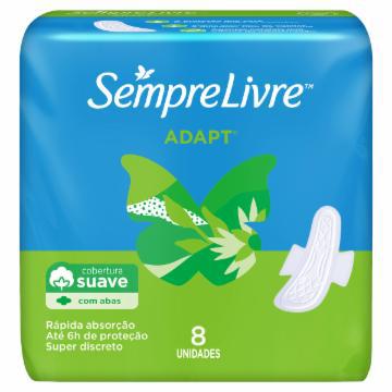 ABSORVENTE SEMPRE LIVRE ADAPT SUAVE C/A C/8