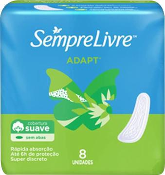 ABSORVENTE SEMPRE LIVRE ADAPT SUAVE S/A C/8