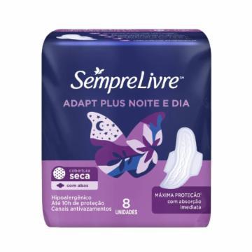 ABSORVENTE SEMPRE LIVRE NOTURNO SECA C/A C/8