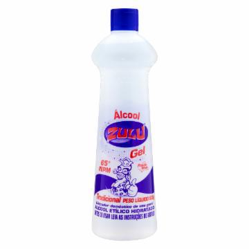ALCOOL GEL ZULU TRAD 65ºINPM 500ML