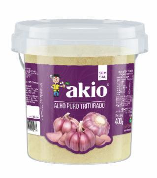 ALHO AKIO TRITURADO S/SAL POTE 400G