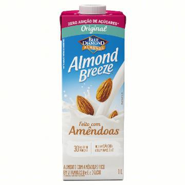 ALIMENTO ALMOND BREEZE AMENDOAS ORIGINAL ZERO ACUCAR 1L