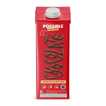 ALIMENTO CASTANHA POSSIBLE ORG CHOCOLATE 1L
