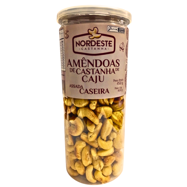 AMENDOAS NORDESTE CASTANHA DE CAJU ASSADA CASEIRA 400G