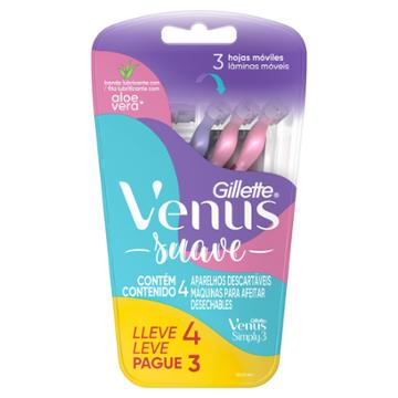 APARELHO BARBEAR GILLETTE VENUS SIMPLY L4P3