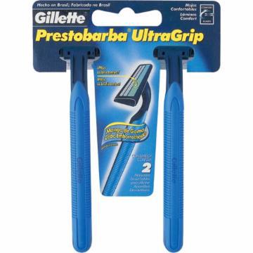 APARELHO BARBEAR PRESTOBARBA ULTRA GRIP MASC C/2