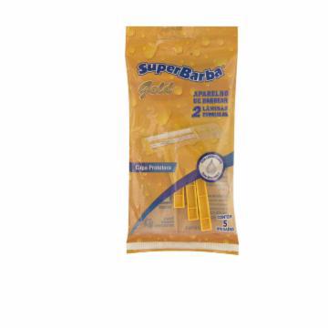 APARELHO BARBEAR SUPER BARBA AMARELO C/5 