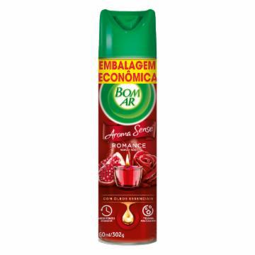 AROMATIZADOR BOM AR SENSE ROMANCE EMBALAGEM ECONOMICA 360ML