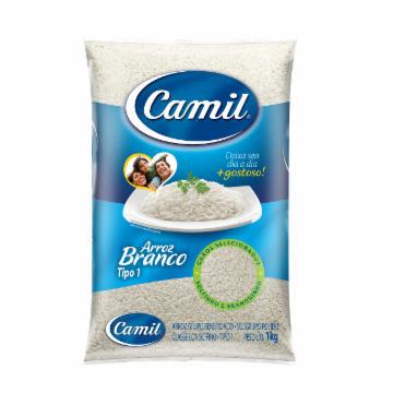 ARROZ BRANCO CAMIL TIPO 1 PACOTE 1KG