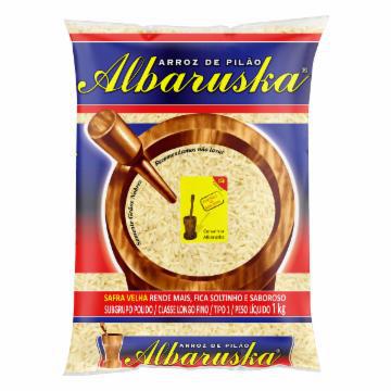 ARROZ BRANCO ALBARUSKA TIPO 1 PACOTE 1KG