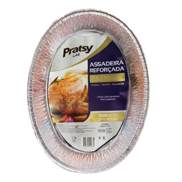 ASSADEIRA OVAL PRATSY ALUMINIO 7000ML