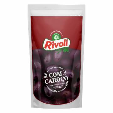 AZEITONA RIVOLI PRETA C/CAROÇO DOY PACK 180G