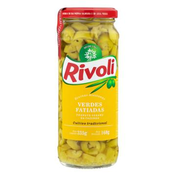 AZEITONA RIVOLI VERDE FATIADA VIDRO 160G