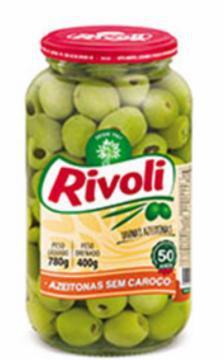 AZEITONA RIVOLI VERDE SEM CAROCO VIDRO 400G