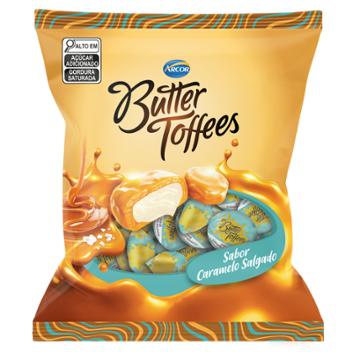 BALA ARCOR TOFFEE CARAMELO SALGADO 100G