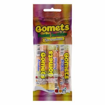 BALA DORI GOMETS FRUTAS COM 3 TUBOS 96G