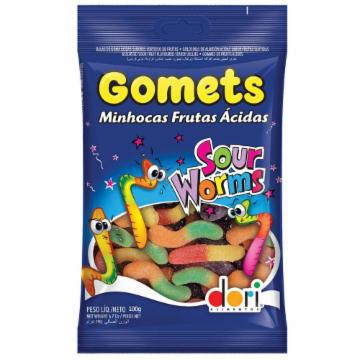 BALA DORI GOMETS MINHOCAS ACIDA 100G