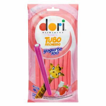 BALA DORI REGALIZ TUBO RECHEADO YOGURTE100 70G