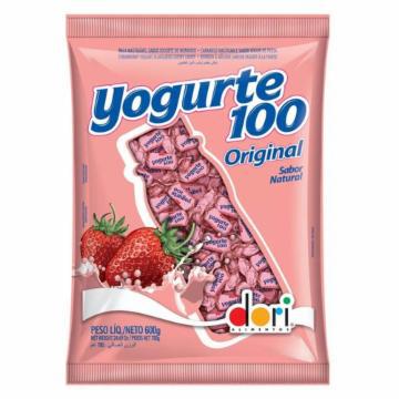 BALA DORI YOGURTE100 MORANGO 400G