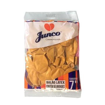 BALAO LATEX JUNCO CINTILANTE N.7 OURO C/50