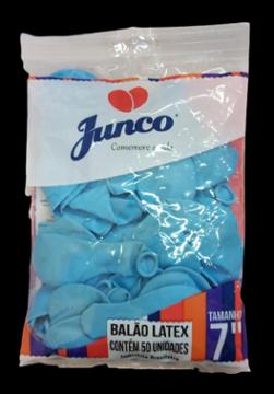 BALAO LATEX JUNCO LISO AZUL CLARO N7 C/50