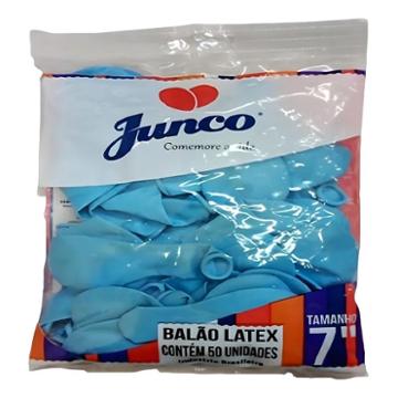 BALAO LATEX JUNCO LISO AZUL ESCURO N.7.0 C/50