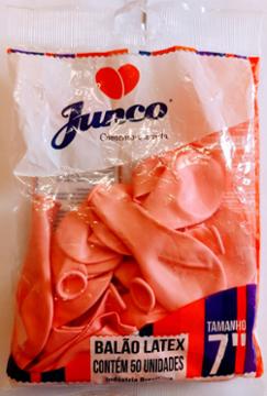 BALAO LATEX JUNCO LISO ROSA N.7 C/50