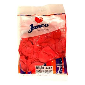 BALAO LATEX JUNCO LISO VERMELHO N.7 C/50
