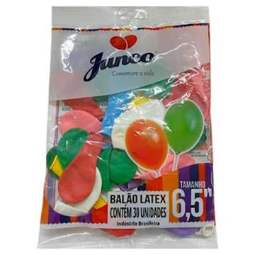 BALAO LATEX JUNCO SORTIDO N6.5 C/30