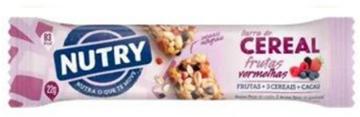 BARRA CEREAL NUTRY FRUTAS VERMELHAS 22G