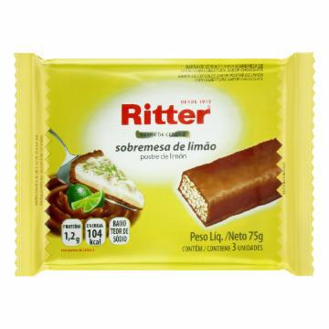 BARRA CEREAL RITTER SOBREMESA LIMAO E CHOCOLATE 75G