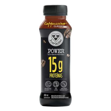BEB LACTEA 3 CORACOES CAPUCCINO WHEY 600ML